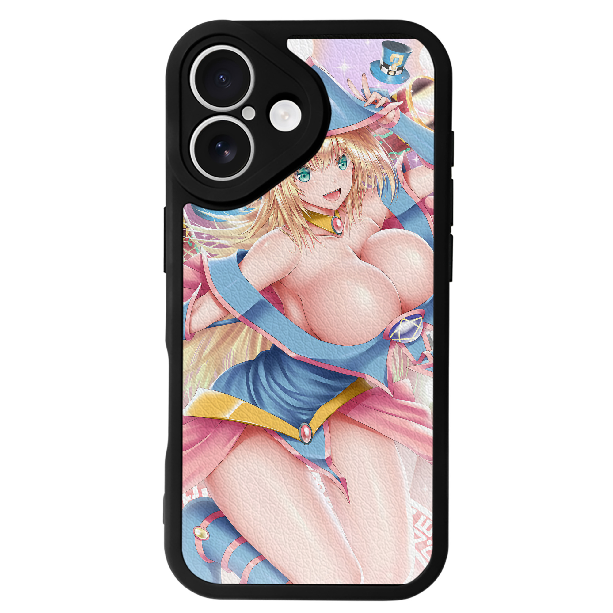 （画像用） 遊☆戯☆王 Yu-Gi-Oh! 【iPhone 16シリーズ対応】シリコンスマホケース（レザー調） 材質：シリコン